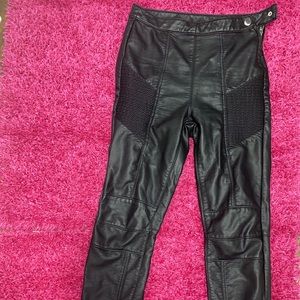 Free people leather moto pants